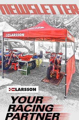 Larsson Gazebo and race bikes